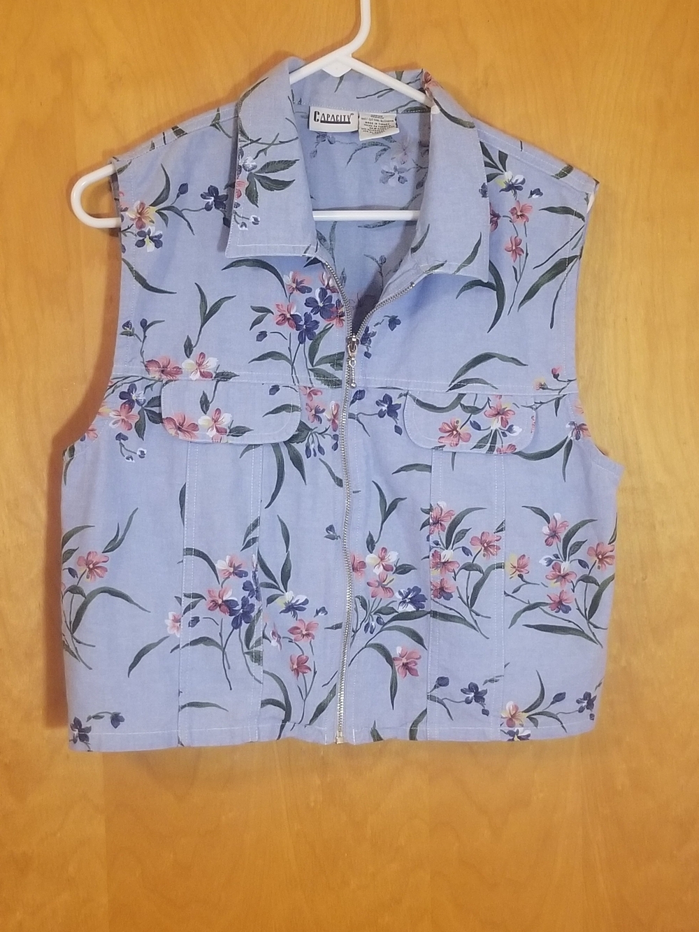 Capacity Lightweight Floral Crop Top Vest Women's Size M
